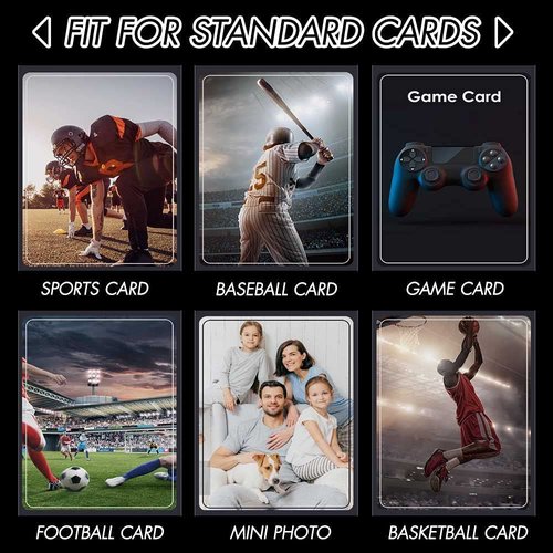 1000 Counts Card Sleeves Top Loaders for Trading Cards, Penny Soft Sleeves Baseball Card Sleeves Protectors Fit for Sports Cards, Football, Game Card