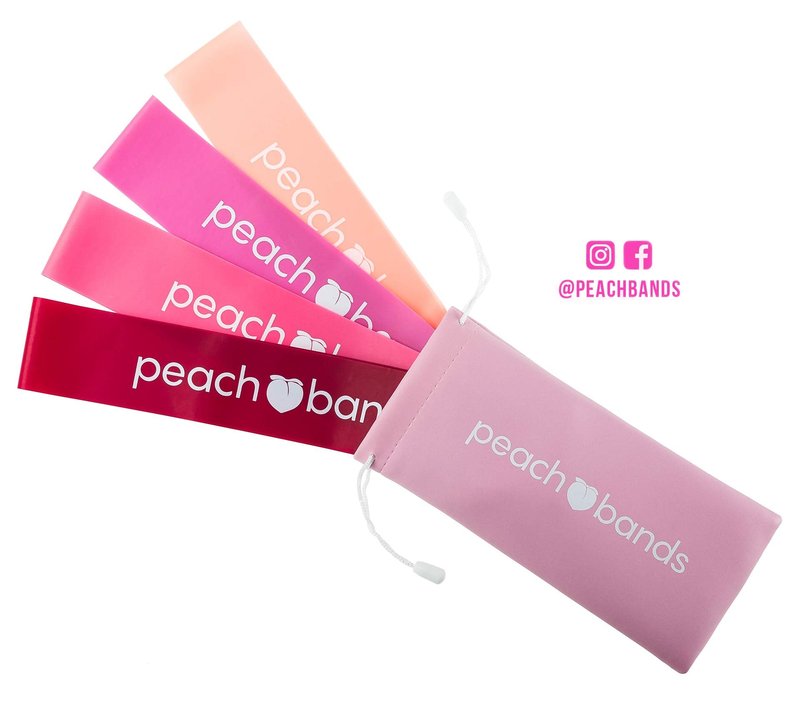 Peach Bands Resistance Bands Set - Exercise Workout Bands for Legs and Butt