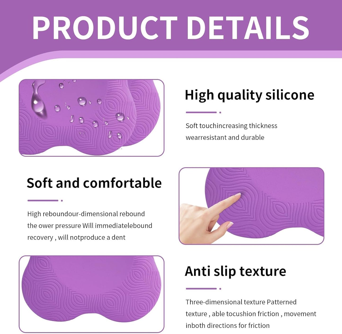 2 packs Yoga Knee Pad Cushion Extra Thick for Knees Elbows Wrist Hands Head Foam Pilates Kneeling pad Yoga Knee Cushion Thick Exercise Pads for Knees Elbows Wrist Hands Head Foam Pilates Kneeling pad,Support Foam Pads for Women and Men