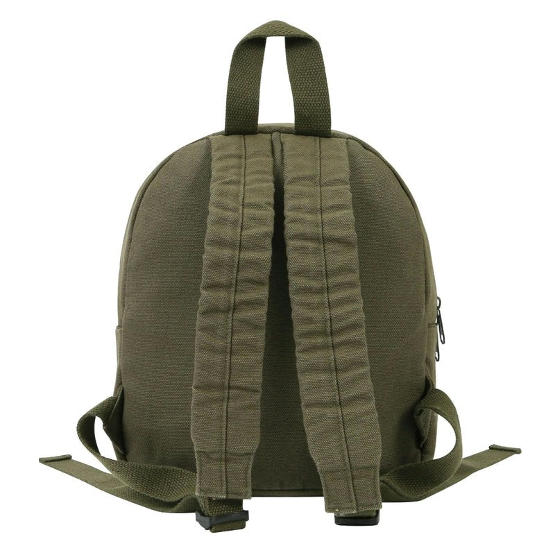 Phaoullzon Teen Girls Mini Backpack Purse Kids Canvas Small Tiny Cute Bag,Olive green