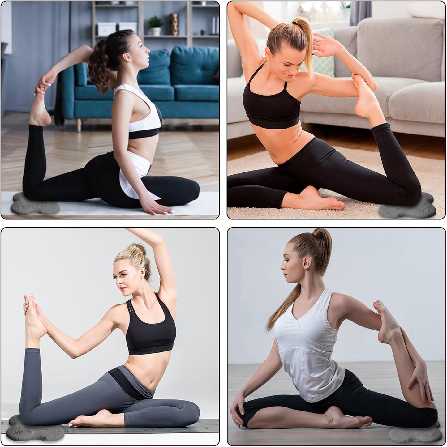 2 packs Yoga Knee Pad Cushion Extra Thick for Knees Elbows Wrist Hands Head Foam Pilates Kneeling pad Yoga Knee Cushion Thick Exercise Pads for Knees Elbows Wrist Hands Head Foam Pilates Kneeling pad,Support Foam Pads for Women and Men