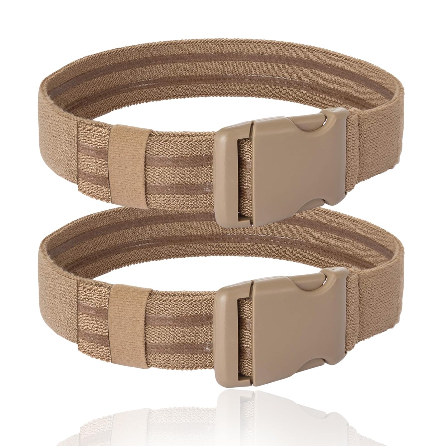 2 Pcs Tactical Leg Strap, Thigh Strap Belt for Leg Holster, for Hunting & Outdoor EDC Leg Holder with Release Buckle (Coyote Brown)