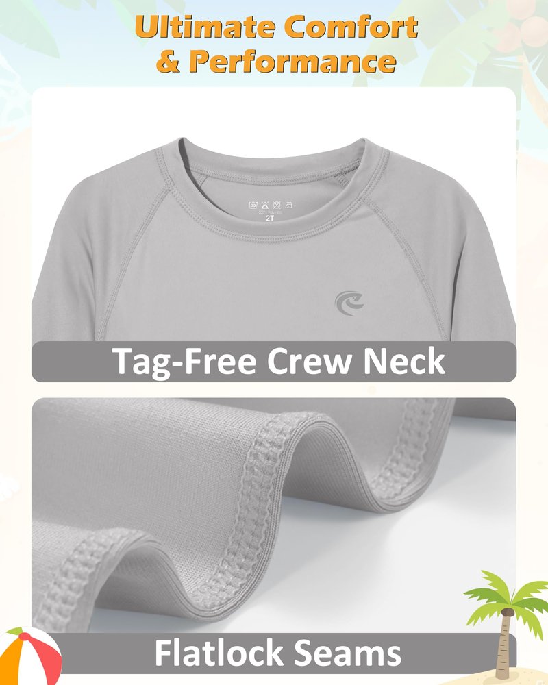 Boys Fishing Sun UV Shirt, Outdoor Youth Long Sleeve SPF Quick Dry Running Swimming Rash Guard T-Shirt