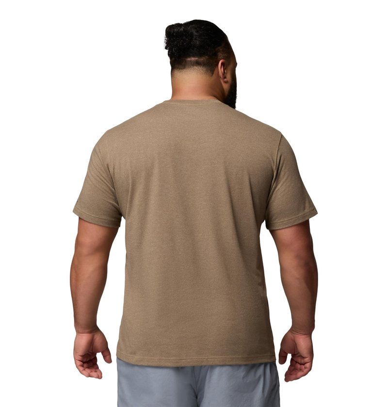Columbia Mens Thistletown Hills Short Sleeve T-Shirt, Delta Heather, Small