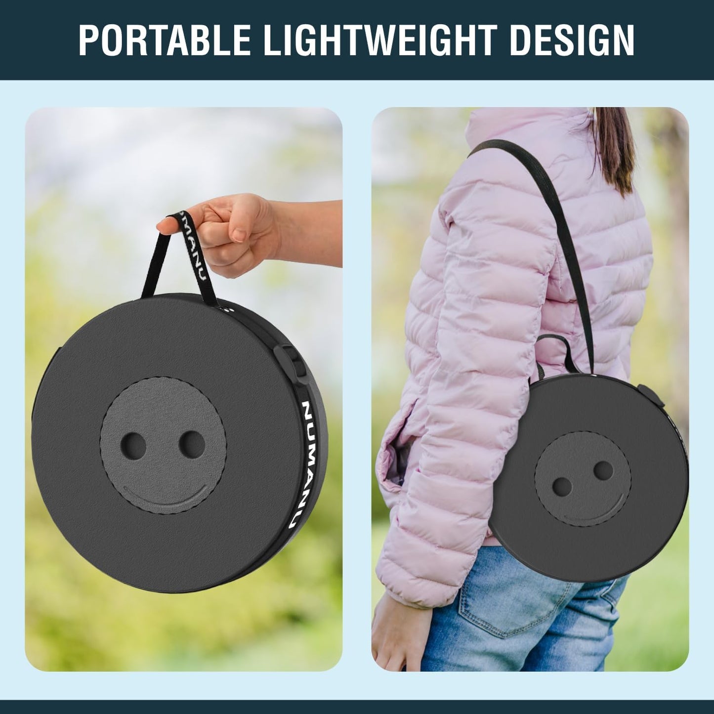 2-Pack 2025 Upgraded Collapsible Stool & Dual Carry Bag + Clips, Max 620lb Portable Folding Stool, Height Adjustable Retractable Telescopic Seat, Travel Chair, Foldable Camping Seat or Footrest