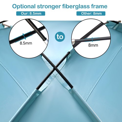 Beach Tent Sun Shelter with Canopy, Portable Sun Shade for 4-6 Person,Easy Setup Beach Shade with UPF 50+ UV Protection, Beach Cabana with Silver Coating for Family Outdoor