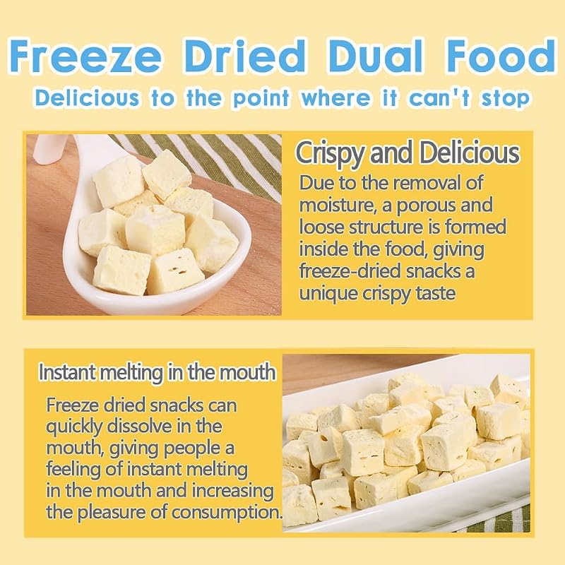 Freeze-Dried Tofu Cubes – High-Protein Vegan Meat Alternative, 6 oz