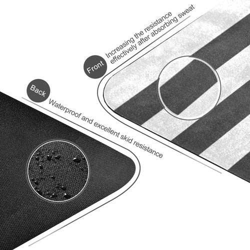 FLildon Black White Stripes Yoga Mat Thick Non Slip Yoga Mat Workout Mat for Men Women, Exercise & Exercise Mat for Home Gym, Yoga, Pilates, Stretching, and Floor
