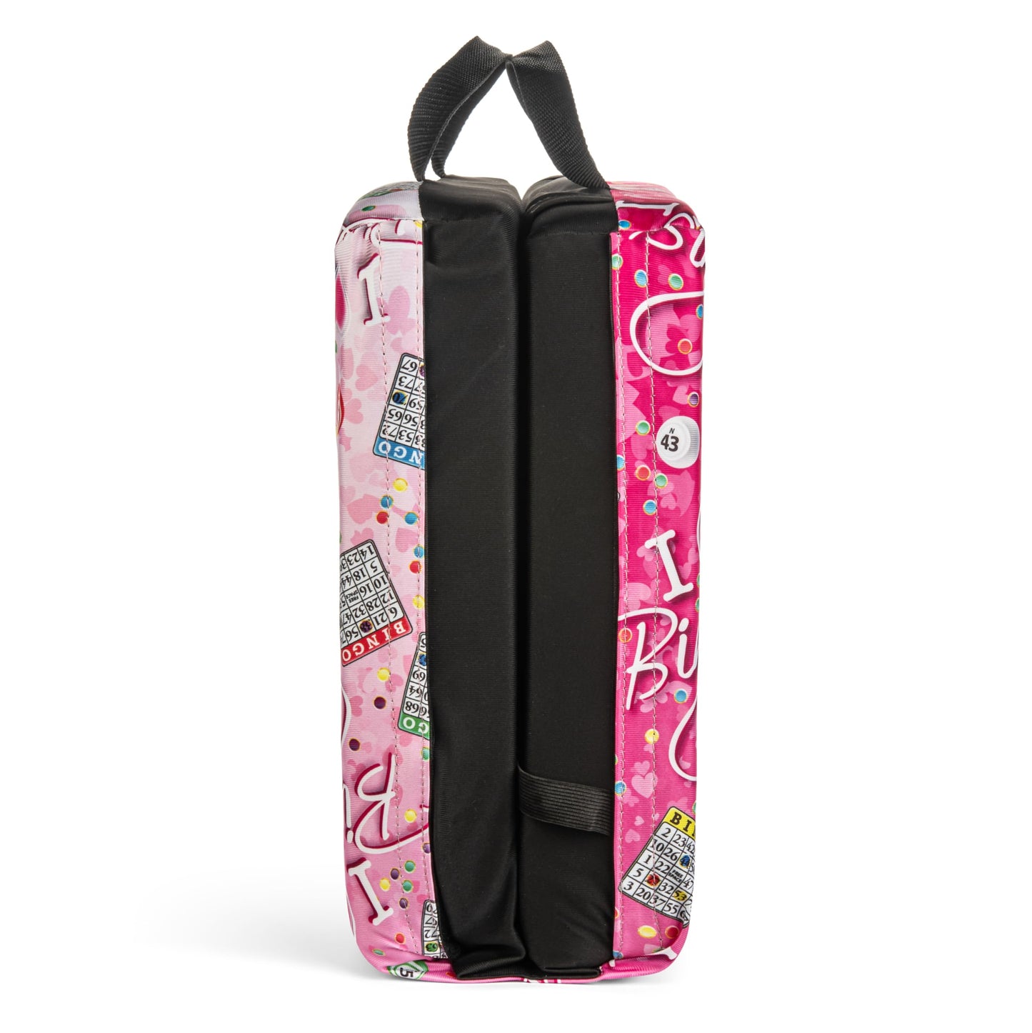 I Love Bingo Pink/Black Double Cushion for Relief During Bingo