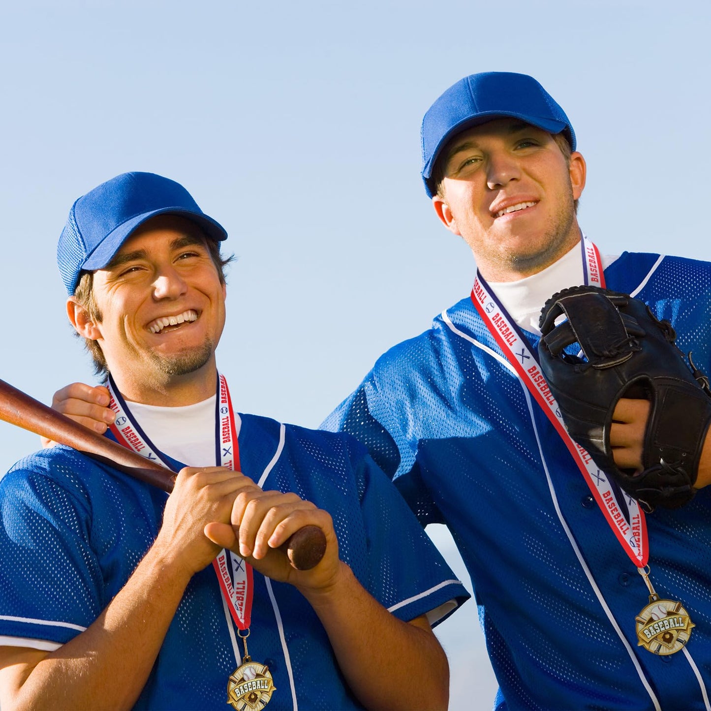 Ecation 24 Pcs Volleyball Medals 2 Inch Tee-Ball Team Awards Baseball Metal Medals Gold Volleyball Medal Football Basketball Soccer Sports Award with Neck Ribbon