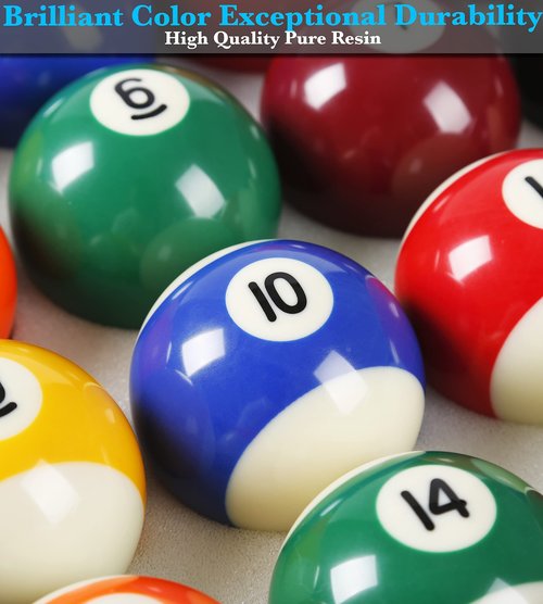 JAPER BEES Deluxe Billiard Ball/Pool Ball Set Complete 16balls Regulation Size&Weight Resin Ball