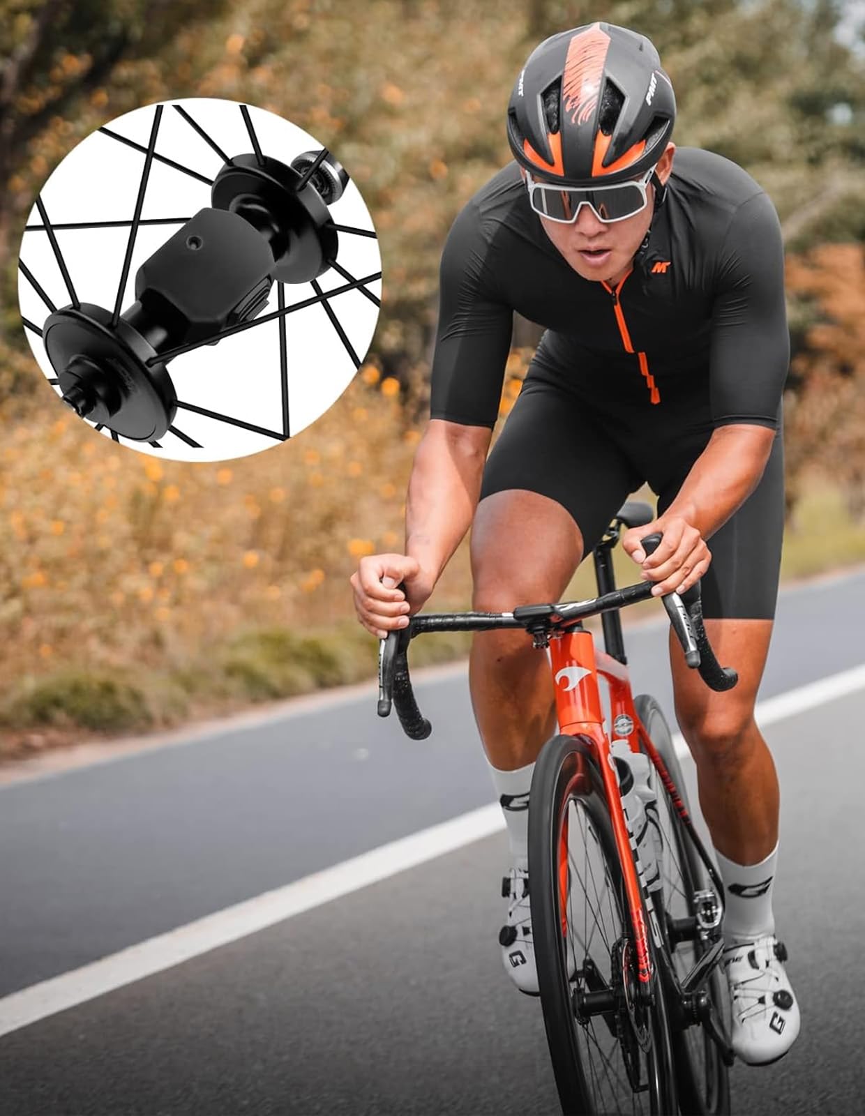 iGPSPORT Speed Cadence Sensor Bundle, Bluetooth ANT+ Wireless Waterproof Cycling Sensor, Compatible with Bike Computer Stationary Bike