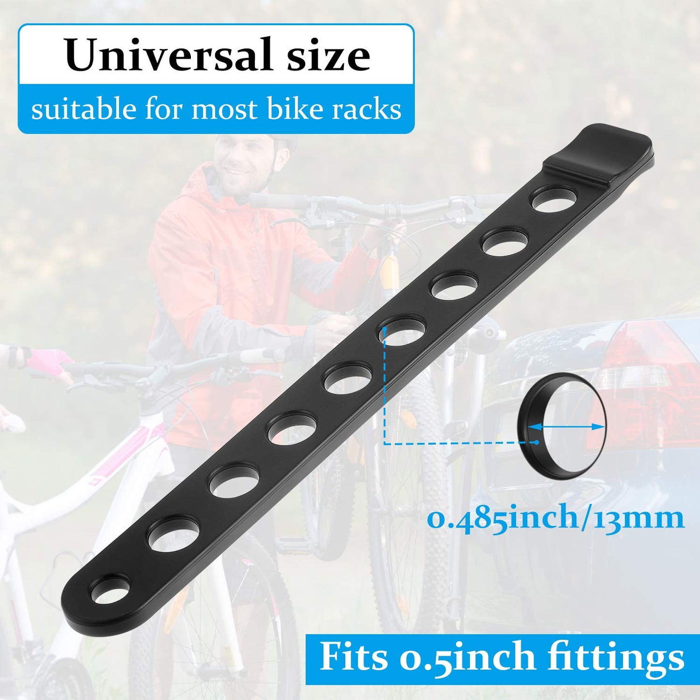 12 Pieces Bike Rack Strap Bike Wheel Stabilizer Straps Bicycle Rack Cradle Replacement Cycling Rubber Chain Compatible with Thule 534