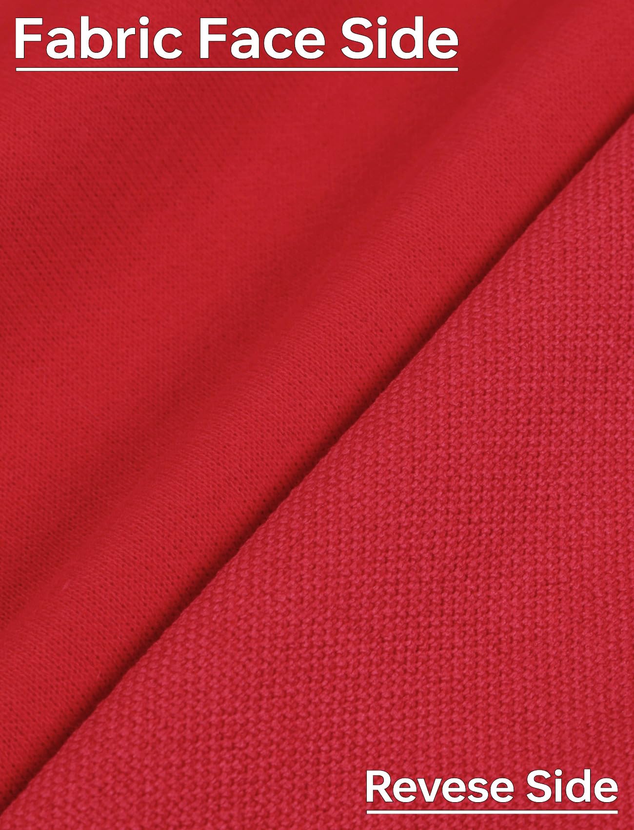 Zengjo Crew Neck T Shirts for Men Regular Fit Soft Jersey Classic Plain Tee (Red,Large)