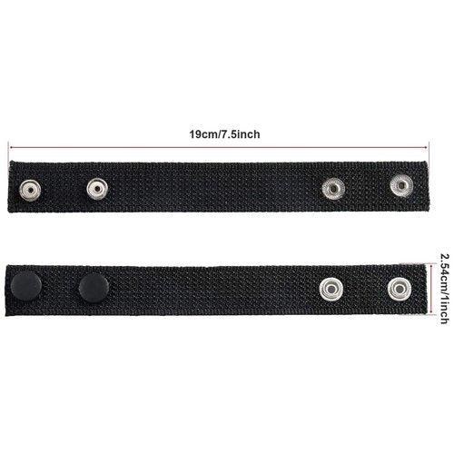SANNIX 10pcs Duty Belt Keeper Nylon Tactical Keeper With Double Snaps for Security Police Fixing
