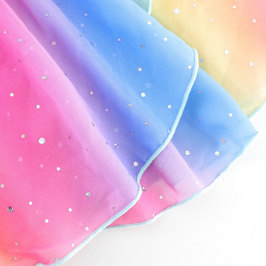 Belovance Gymnastics Leotards for Girls Athletic Dance Wear 4 5 Girls Dance Leotard Sparkle Rainbow Stripe Biketard (Rainbow Galaxy, 4-5 Years)