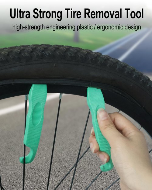 cycletour Bike Tire Repair Kit, Bicycle Tire Repair Kit with High-Strength Bike Tire Levers, Bike Tire Patch and Tire Repair Glue, Bike Tube Patch Kit for Mountain and Road Bikes