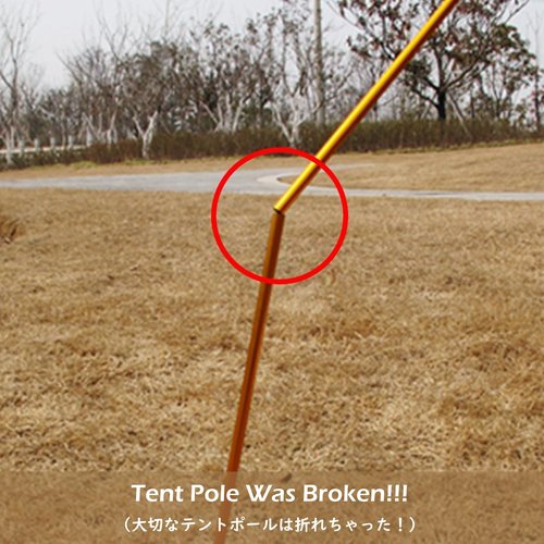 TRIWONDER Tent Pole Repair Splint Repair Kit Spare Repair Tube for Diameter 8.5-10.5mm (Red - 4 Pack)