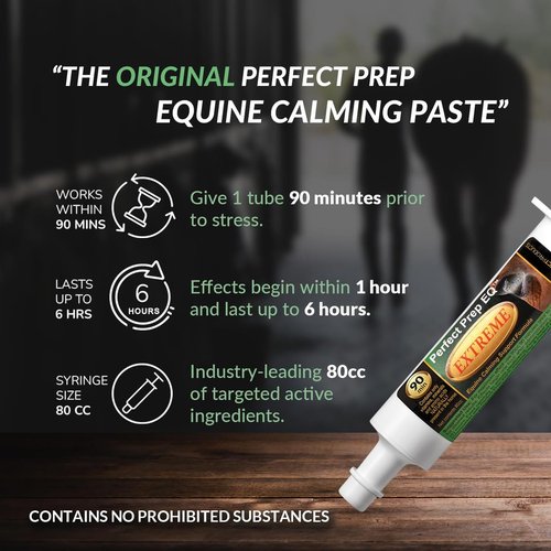 Perfect Prep EQ Extreme Original Horse Calming Paste, Show Safe, 80cc