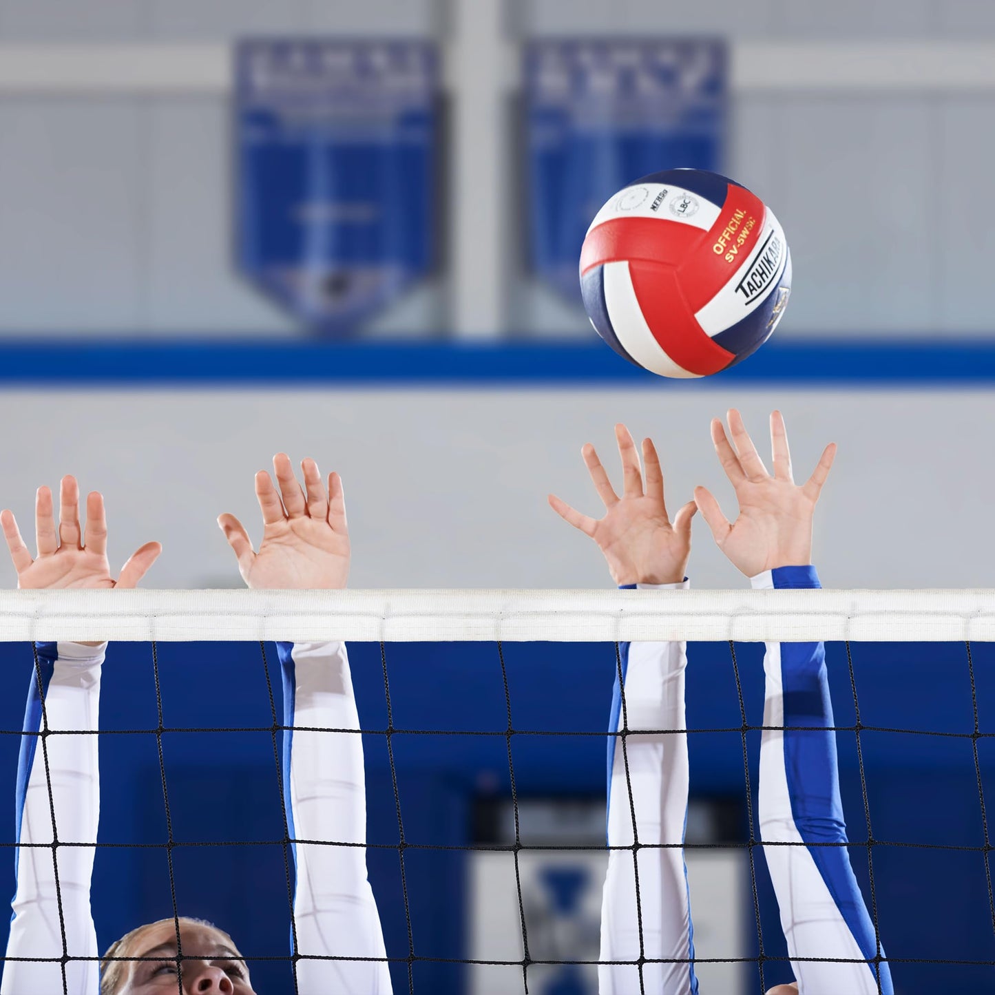 SV5WC Red, White and Black Volleyball (EA)