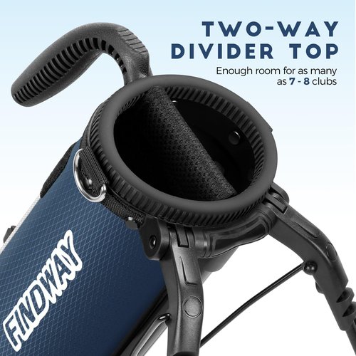 Findway Golf Stand Bag, Par 3 Golf Bag Pitch n Putt Small Golf Bag with Ball Holder and Cooler Bag, Lightweight Golf Carry Bag for Men Women