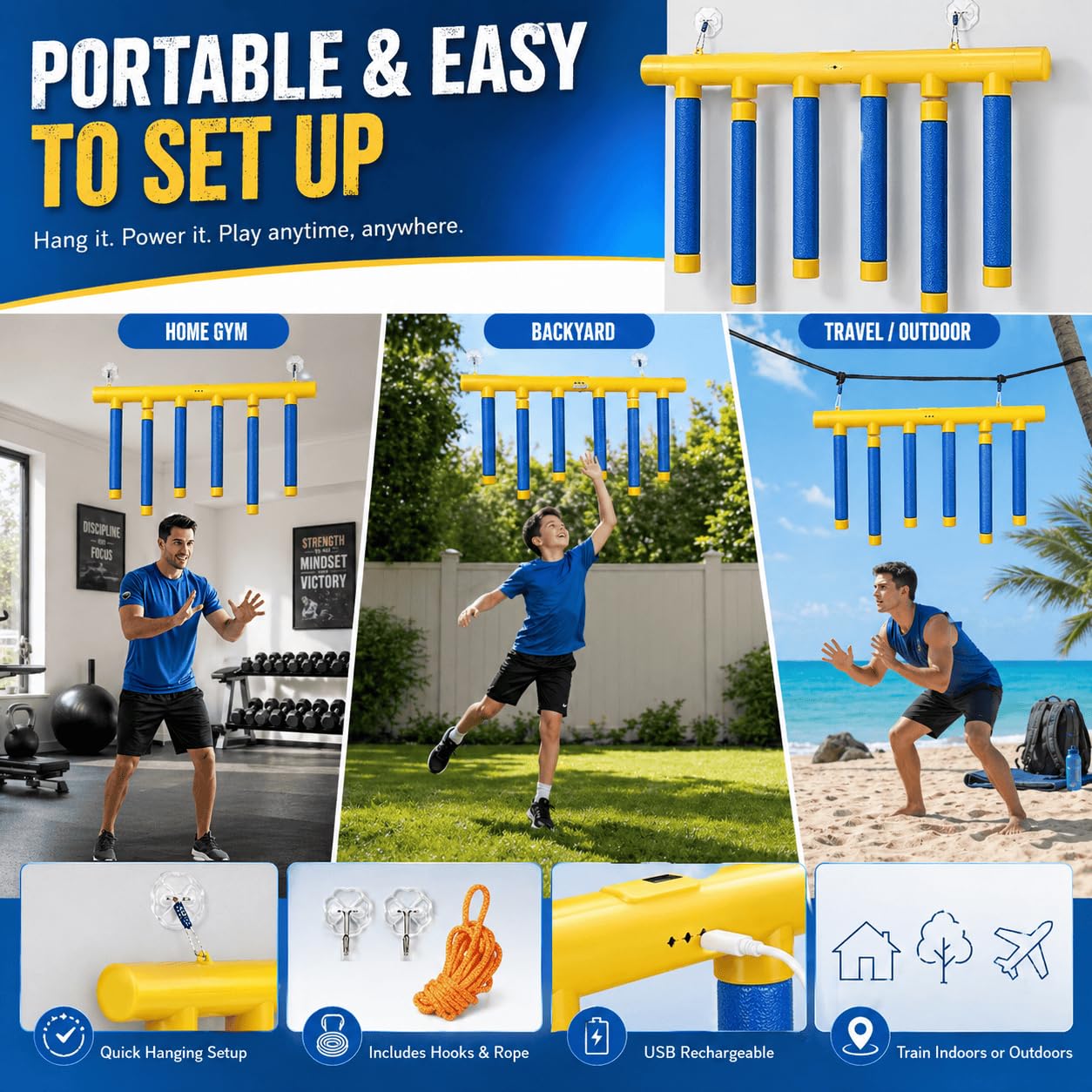 Aornmrs Reflex Drop Sticks Game, Reaction Training Tool with 3 Speed Levels, Falling Catching Sticks for Hand-Eye Coordination, Focus & Reaction Time Training for Adults