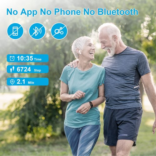 Pedometer for Walking Steps and Miles, Digital Pedometer Fitness Tracker, Step Counter with LCD Display, Black