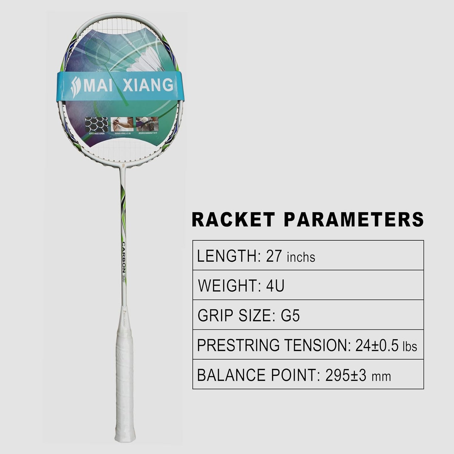 2 Pcs Professional Badminton Rackets Full Carbon Fiber Badminton Racquet
