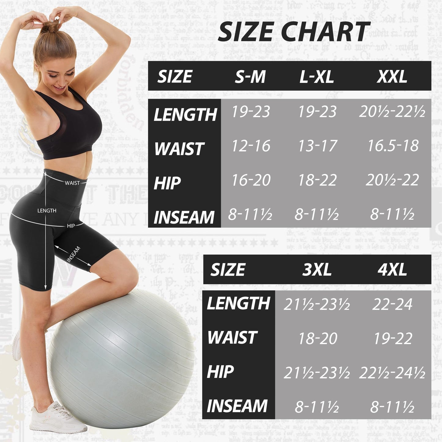 Sundwudu 4 Pack Biker Shorts for Women - 8"/5" High Waist Tummy Control Summer Workout Shorts for Running Yoga Athletic