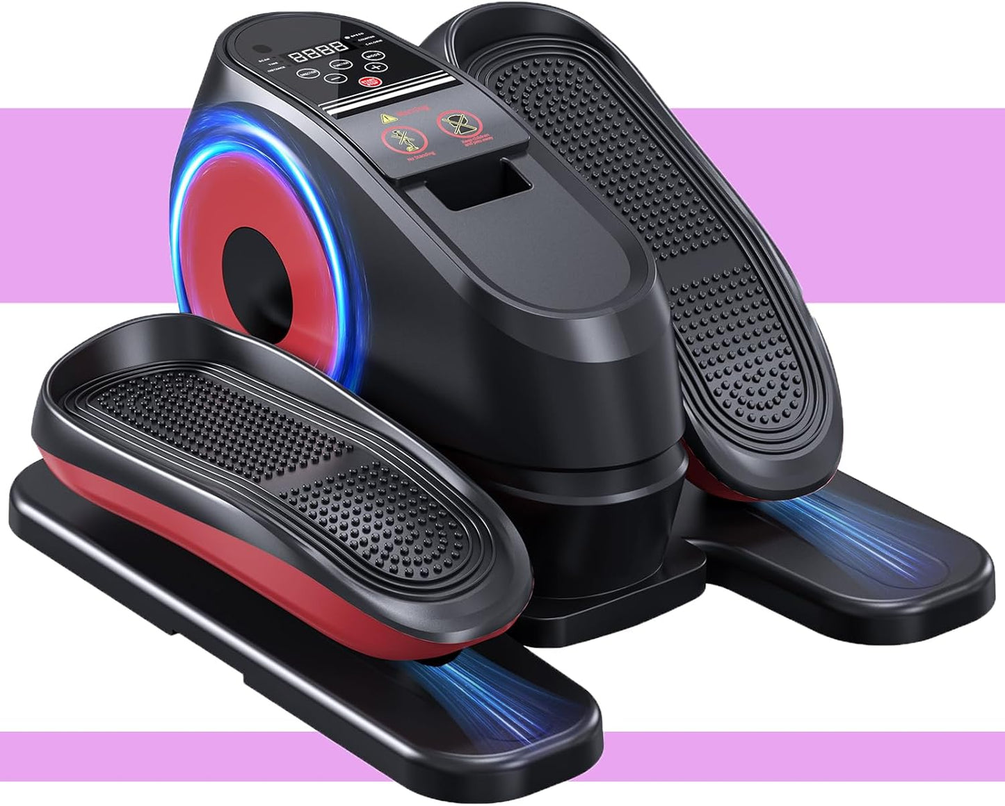 2025 New Upgraded Under Desk Elliptical Machine, Electric Ellipse Leg Exerciser, Forward & Reverse Directions,Quiet and Fully Assembled, Upgraded Manual Safety Power Switch