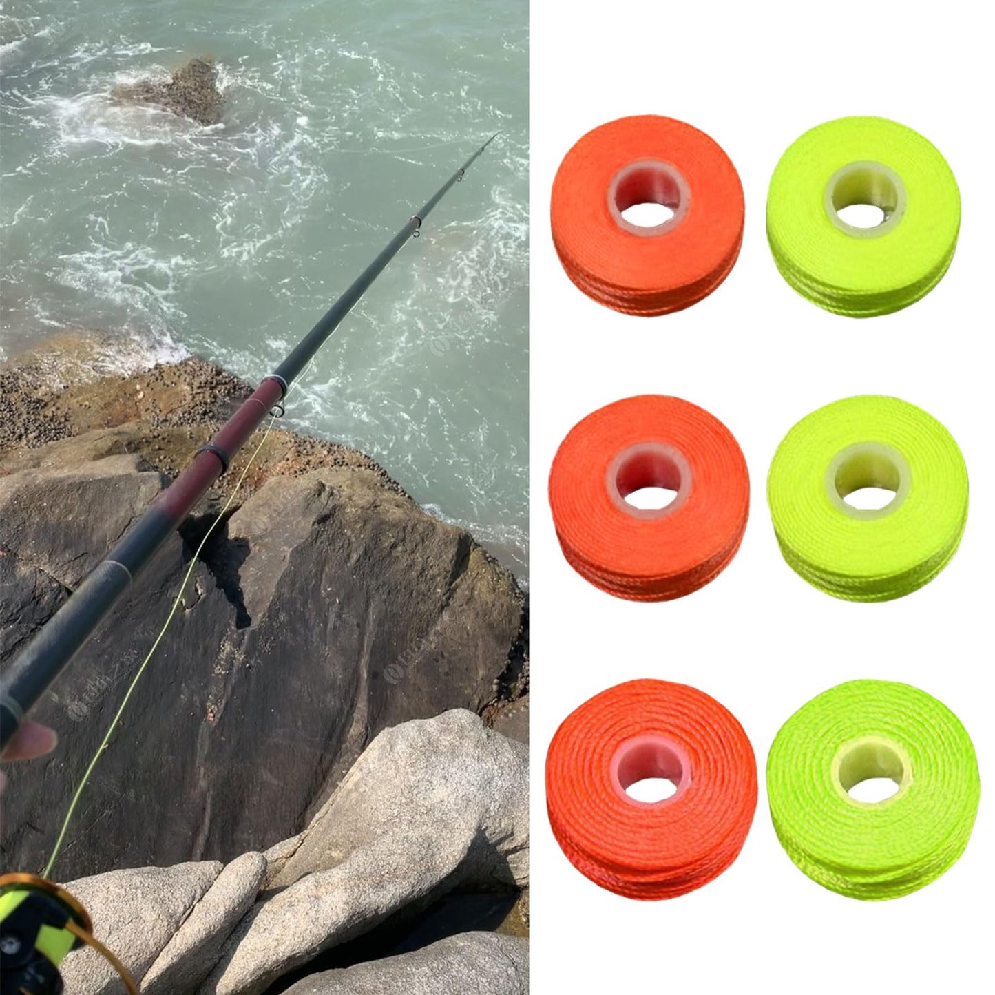 3 Rolls Professional Stopper Cotton Knot Line Fishing Tackle Cotton Knot Stop Line for Rock Fishing Accessories