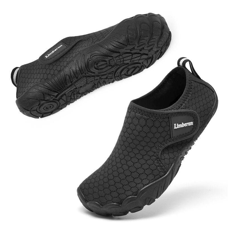Limberun Kids Water Shoes for Girls Boys Swimming Shoes Kids Beach Shoes Pool Shoes Aqua Shoes for Quick Dry Non-Slip, Comfortable Black 5