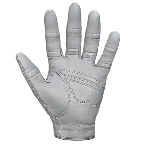 Men's StableGrip with NaturalFit 2.0 Golf Glove with Dual Expansion Thumb for Best Fit - Premium Cabretta Leather… (Gray, Large, Left)