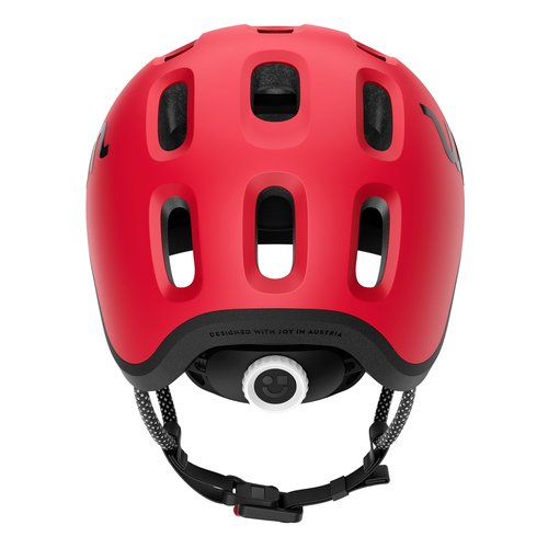 woom Ready Kids' Helmet, Adjustable Pinch-Free Children's Helmet with Reflective Details for Bicycle Riding, Roller Skating & Scooting, for Boys & Girls (Ages 1-14) - Red - Small