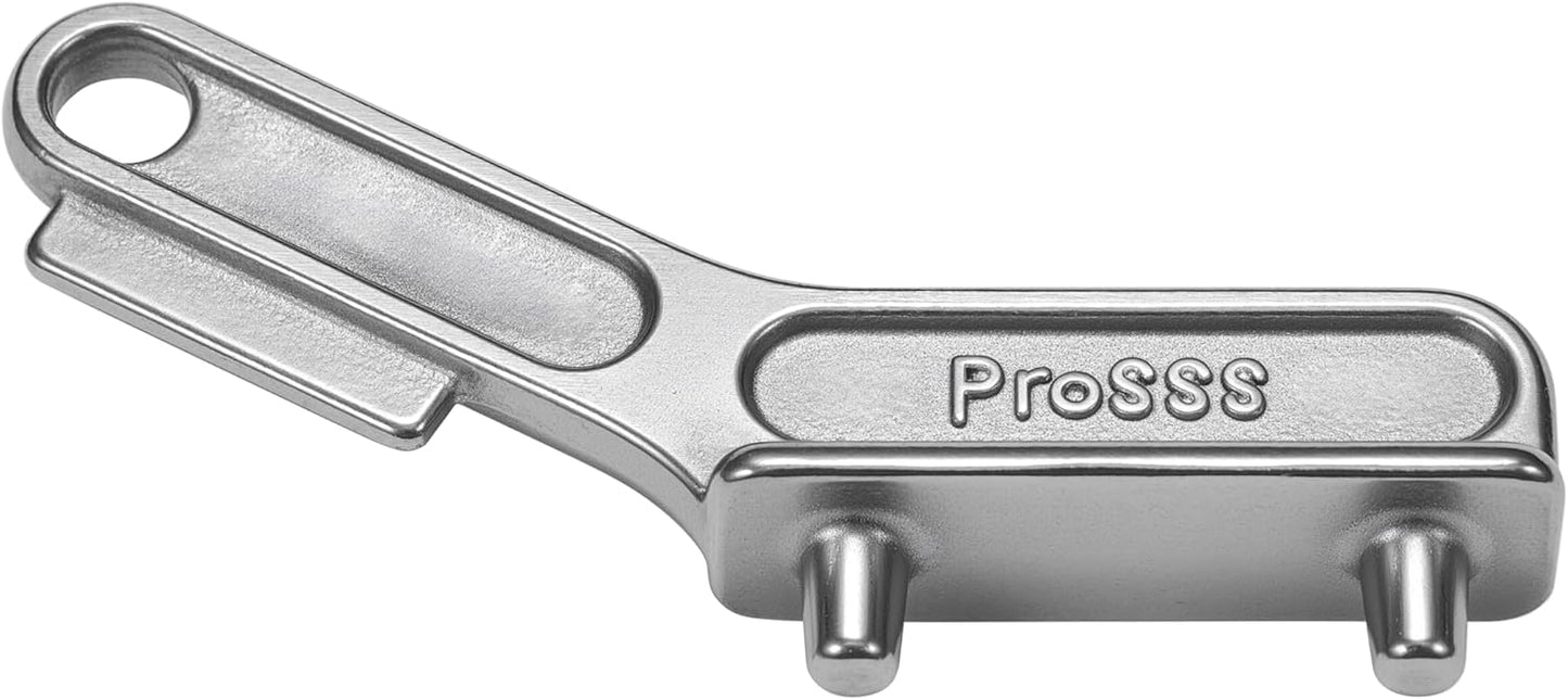 1PCS Marine Grade 316 Stainless Steel Deck Fill Key - Polished Boat Gas Cap Key Set, Corrosion-Resistant Replacement Tool for Sea Ray Yacht Accessories (Silver)