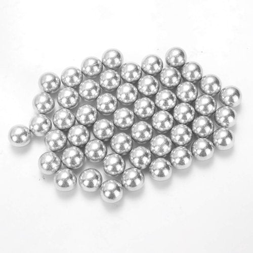 100 Pieces .50 Caliber Aluminum Paintball Ammo 2.8 Grams Solid Resuable Seamless Paintball Powerful for Shooting Training Practice Fit for T4e TR50/HDR 50 Cal Pepper Balls