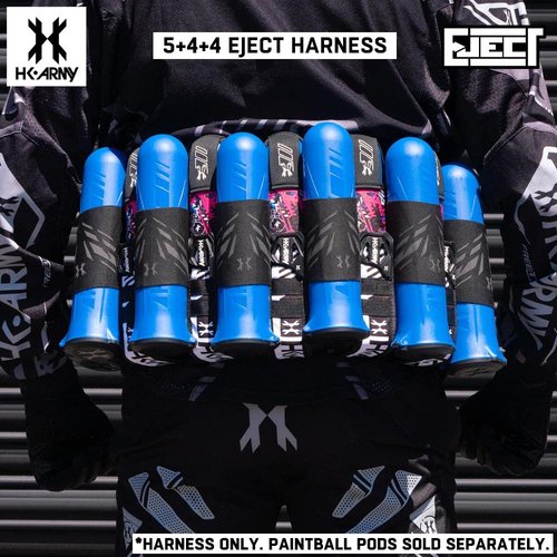 HK Army 5+4 Eject Paintball Harness Pod Pack - Grunge ROC