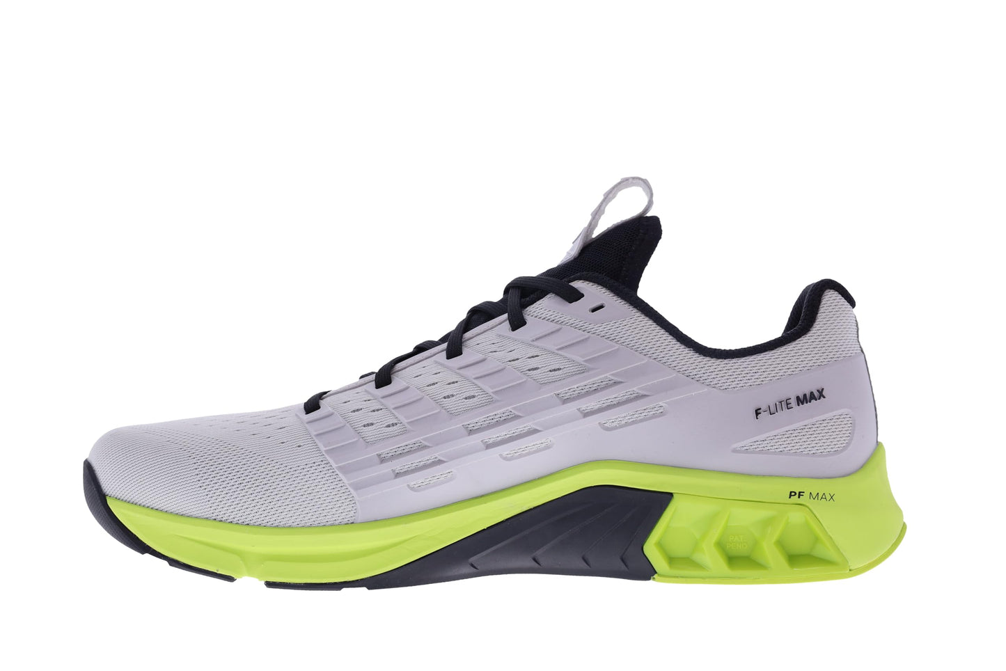 inov-8 Men's F-Lite Max Sneaker, Light Grey/Lime/Black, 11