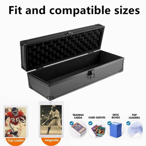 ANIXITECH Toploader Storage Box, for 3"x4" Rigid Cards Top Loader, for One Touch Card, and Trading/Sport Card Case, Toploaders/Magnetic Cards Case(35PT-130PT