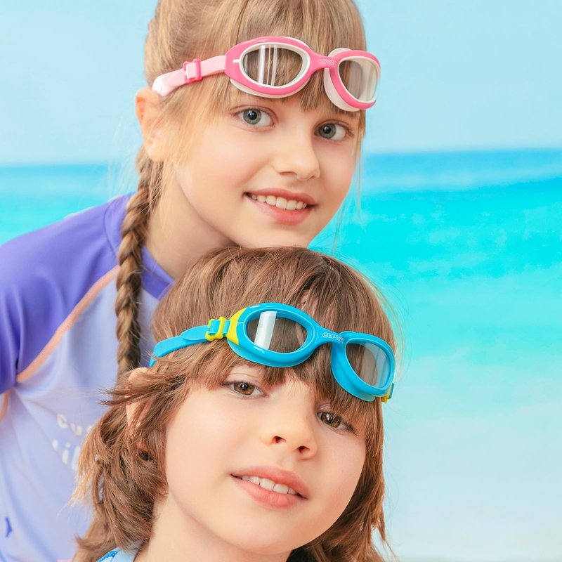 COPOZZ Kids Swim Goggles | Anti-Fog & HD | Comfy 3D Fit | Durable Unisex-Child Swimming Goggles for Boys & Girls Ages 3-14