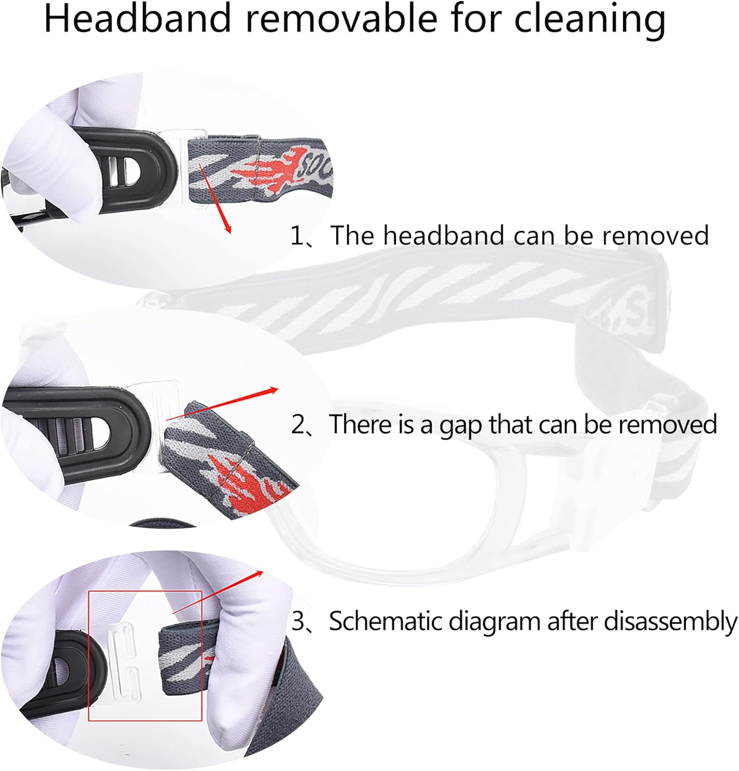 ''N/A'' Kids Sports Glasses Basketball Football Safe Training Goggles Anti Fog 7-12