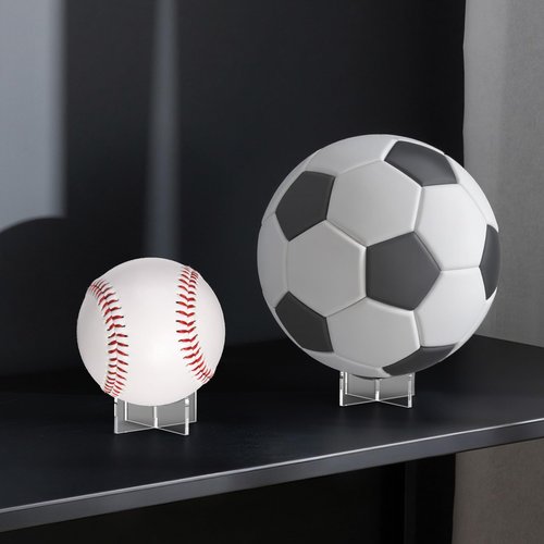 Ultra-Clear Acrylic Sports Ball Display Stand (3-Pack), Thick Shatterproof Holder for Softball, Baseball, Golf Ball & Memorabilia – Small Size 1.97 x 1.1 inch