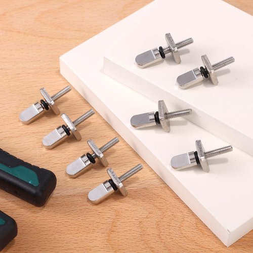 Lyreh 6pcs Stainless Steel Fin Screws, No Tool Surfboard Thumb Fin Screws Paddle Board Replacement Surfing Accessories for Men Women Surfboard SUP Paddleboard Longboard