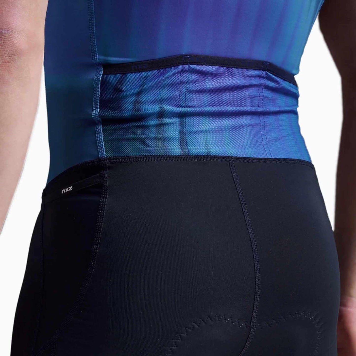 2XU Men's Core Tri Suit (US, Alpha, Medium, Regular, Regular, Standard, Azure Blue/Midnight)