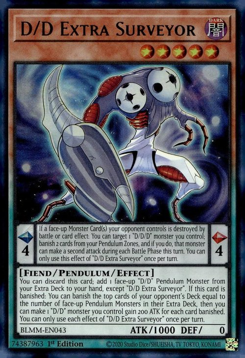 D/D Extra Surveyor - BLMM-EN043 - Ultra Rare - 1st Edition
