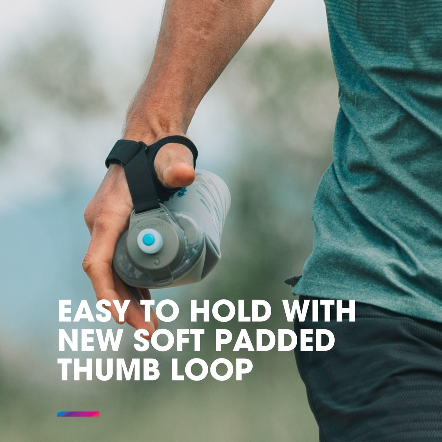 HydraPak SkyFlask Speed - Collapsible Handheld Running Water Bottle (350ml, 500ml, 500ml Insulated) - Adjustable Strap, Lightweight, Spill-Proof Cap