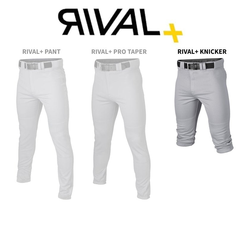 Easton | RIVAL+ Knicker Piped Baseball Pant | White/Navy | Youth | Medium