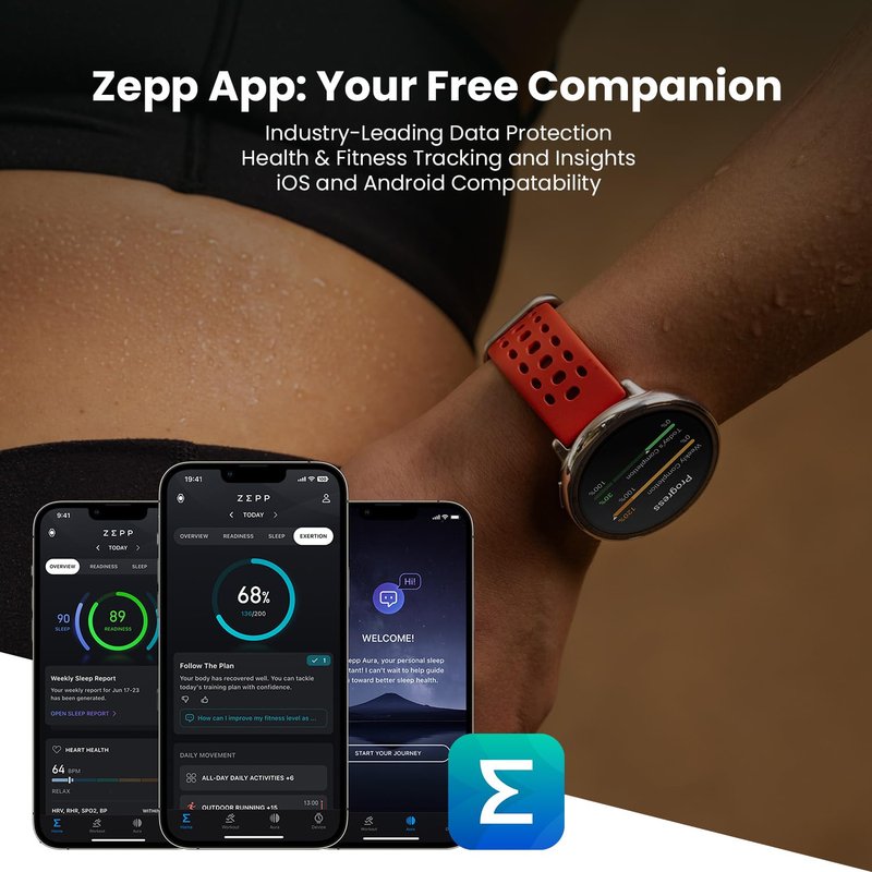 Amazfit Active 2 Smart Watch 44mm, GPS Maps with Direction, Fitness Tracker, 10 Day Battery, Sleep Monitor, 160+ Sport Modes, Water Resistant, Black Silicone (Renewed)