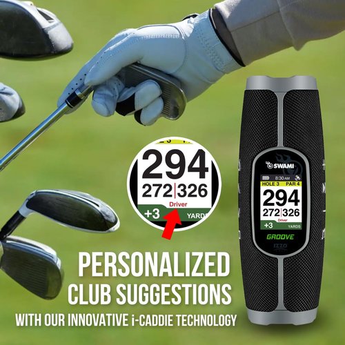 Izzo Golf Swami Groove Golf GPS Speaker, No App or Subscription Required