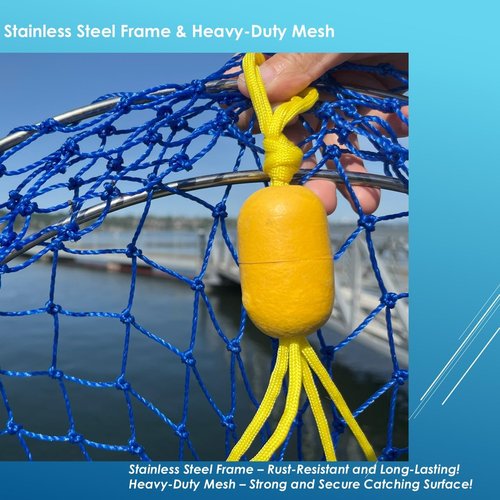 LUPUSH Crab Ring Trap Kit 2 Sets – Heavy-Duty Crab Net with 100ft Rope, Bait Bag, Clip & Ruler – 24” Stainless Steel Two-Ring Crab Trap for Dock & Pier Crabbing – Complete Recreational Crabbing Gear